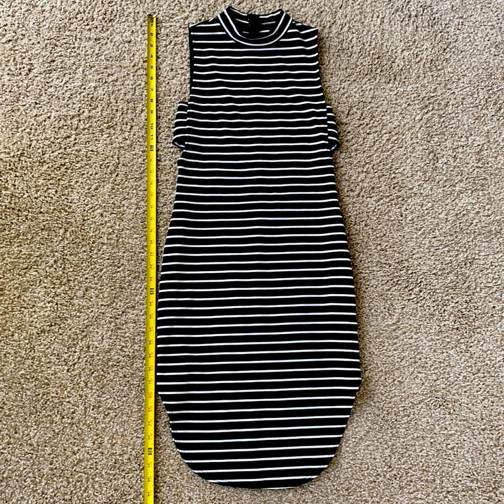 Romeo & Juliet Couture Dresses Romeo & Juliet Cutout Dress Mock Neck Striped